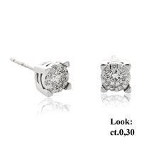 Orecchini Chimento Donna Bouquet in Oro bianco Diamante 0.22 Ct 1OFG030BB5000 - 1OFG030BB5000